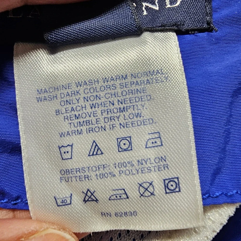 Lands' End Swim Trunks Mens Large 36-38/L Blue Solid Board Shorts